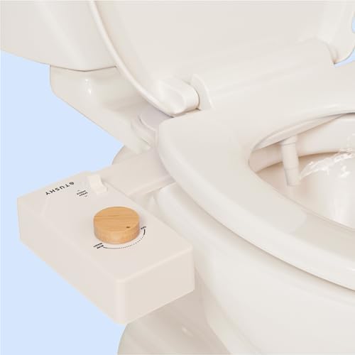 TUSHY Classic 3.0 Bidet Toilet Seat Attachment, Brushed Nickel | Non-Electric, Self Cleaning Water Sprayer, Adjustable Pressure Nozzle, Angle Control, Easy Home Installation|B08VS11Z1N