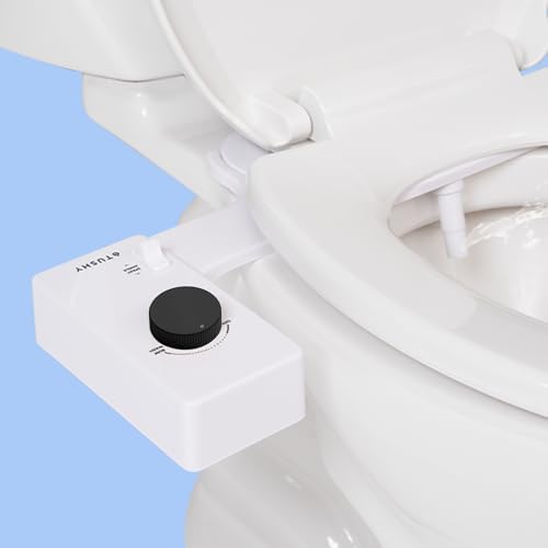 TUSHY Classic 3.0 Bidet Toilet Seat Attachment, Brushed Nickel | Non-Electric, Self Cleaning Water Sprayer, Adjustable Pressure Nozzle, Angle Control, Easy Home Installation|B08VS11Z1N