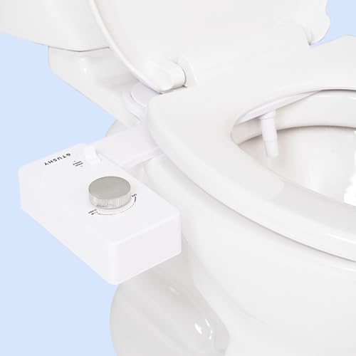 TUSHY Classic 3.0 Bidet Toilet Seat Attachment, Brushed Nickel | Non-Electric, Self Cleaning Water Sprayer, Adjustable Pressure Nozzle, Angle Control, Easy Home Installation|B08VS11Z1N