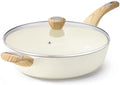 SENSARTE Nonstick Frying Pan Skillet with Lid, 12 Inch Large Deep Frying Pan, 5 Qt Non Stick Saute Pan with Cover, Induction Pan, Healthy Non Toxic Cooking Pan with Helper Handle, PFOA PFOS Free|B09HWYBCXQ