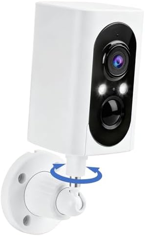 355° Pan Rotate Cameras 2 Pack, 2K Video, Security Cameras Wireless Outdoor | Motion Detect & Record & Alert, SD/Cloud Storage, Color Night Vision, 2-Way Talk, 2.4G WiFi, IP65 Waterproof, Indoor& Outdoor|B0H36KRKPH