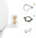TUSHY Classic 3.0 Bidet Toilet Seat Attachment, Brushed Nickel | Non-Electric, Self Cleaning Water Sprayer, Adjustable Pressure Nozzle, Angle Control, Easy Home Installation|B08VS11Z1N