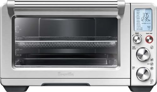 Breville BOV900BSS Smart Oven Air Fryer Pro, Brushed Stainless Steel | Roast, bake, dehydrate and more with countertop oven's 13 functions | Convection setting reduces cook time by up to 30%|B01N5UPTZS