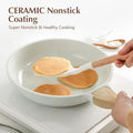 SENSARTE 8Inch Nonstick Ceramic Frying Pan with Lid, PFAS/PTFE/PFOA Free | Ceramic Omelette Pan Skillet, Healthy Non-toxic Chef's Pan, Induction Compatible Pan, Heat Resistant Handle|B0CXDPGNP9