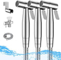 Arofa Handheld Bidet Sprayer, Bidet Attachment for Toilet, Brushed Nickel | Adjustabel Water Flow, Leak-Free Hose, 7/8