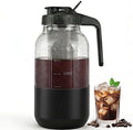 Cold Brew Coffee Maker, 64 oz Mason Jar Pitcher with Stainless Steel Filter, Pour Spout Handle Lid, Airtight & Leak-Proof for Iced Coffee,Tea & Lemonade|B0CGWS1M51