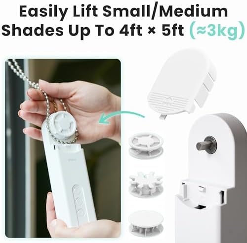 Roller SmartShade Driver, Remote Control & WiFi Dongle | Automate Existing Blinds, Beaded Window Shade Compatible Up to 4x5ft, Rechargeable Battery, Hands Free Voice Control|B0FRZH12K5