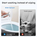 Arofa Handheld Bidet Sprayer, Bidet Attachment for Toilet, Brushed Nickel | Adjustabel Water Flow, Leak-Free Hose, 7/8