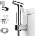 Arofa Handheld Bidet Sprayer, Bidet Attachment for Toilet, Brushed Nickel | Adjustabel Water Flow, Leak-Free Hose, 7/8