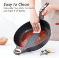 SENSARTE Nonstick Frying Pan Skillet with Lid, 12 Inch Large Deep Frying Pan, 5 Qt Non Stick Saute Pan with Cover, Induction Pan, Healthy Non Toxic Cooking Pan with Helper Handle, PFOA PFOS Free|B09HWYBCXQ