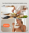 Smart Nutrition Food Scale with LED Display, Tracks Calories, Fat, Carbs & Protein via App, 1g Precision Digital Kitchen Scale for Healthy Eating & Meal Prep|B0FKBC9BRG