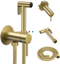 Arofa Handheld Bidet Sprayer, Bidet Attachment for Toilet, Brushed Nickel | Adjustabel Water Flow, Leak-Free Hose, 7/8