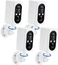 355° Pan Rotate Cameras 2 Pack, 2K Video, Security Cameras Wireless Outdoor | Motion Detect & Record & Alert, SD/Cloud Storage, Color Night Vision, 2-Way Talk, 2.4G WiFi, IP65 Waterproof, Indoor& Outdoor|B0H36KRKPH