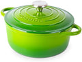 Nuovva Enamelled Cast Iron Dutch Oven Pot with Lid-6.4 Quart Non Stick Casserole Pot-Heavy Duty & Oven Safe up to 500° F for Bread Baking, Braising, Stews, Roasting - 28cm Dark Blue|B0CHWJG1M1