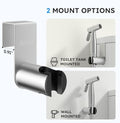 Arofa Handheld Bidet Sprayer, Bidet Attachment for Toilet, Brushed Nickel | Adjustabel Water Flow, Leak-Free Hose, 7/8