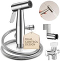 Arofa Handheld Bidet Sprayer, Bidet Attachment for Toilet, Brushed Nickel | Adjustabel Water Flow, Leak-Free Hose, 7/8