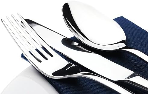 Silverware Set for 12,60 Piece Stainless Steel Flatware Utensil Cutlery Set | Heavy Duty Steak Knife Fork and Spoon, Dishwasher Safe, Gift Package for Wedding Housewarming|B0C8M4QP43