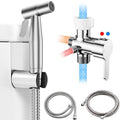 Arofa Handheld Bidet Sprayer, Bidet Attachment for Toilet, Brushed Nickel | Adjustabel Water Flow, Leak-Free Hose, 7/8