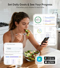 Smart Nutrition Food Scale with LED Display, Tracks Calories, Fat, Carbs & Protein via App, 1g Precision Digital Kitchen Scale for Healthy Eating & Meal Prep|B0FKBC9BRG