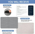 VEELOIM Stone Bath Mat Diatomaceous Earth Shower Mat Non-Slip Super Absorbent Diatomite Stone Bath Mats for Bathroom Floor Quick Drying Natural Easy to Clean(23.6''×15.4