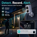 355° Pan Rotate Cameras 2 Pack, 2K Video, Security Cameras Wireless Outdoor | Motion Detect & Record & Alert, SD/Cloud Storage, Color Night Vision, 2-Way Talk, 2.4G WiFi, IP65 Waterproof, Indoor& Outdoor|B0H36KRKPH