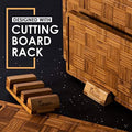 Kikcoin Extra Large Bamboo Cutting Boards, (Set of 3) Chopping Boards with Juice Groove Bamboo Wood Cutting Board Set Butcher Block for Kitchen, End Grain Serving Tray|B089W55YNJ