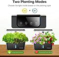 Indoor Garden Hydroponics Growing System: 10 Pods Kit with LED | Plant Germination Kit Herb Vegetable Growth Lamp Countertop, Hydroponic Planter Grower Harvest Lettuce for Healthy Home Cooks|B0B6BB4TVC