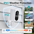 355° Pan Rotate Cameras 2 Pack, 2K Video, Security Cameras Wireless Outdoor | Motion Detect & Record & Alert, SD/Cloud Storage, Color Night Vision, 2-Way Talk, 2.4G WiFi, IP65 Waterproof, Indoor& Outdoor|B0H36KRKPH