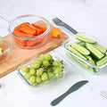 24 Pieces Glass Food Storage Containers Set, Gray | Meal Prep Containers, BPA-Free, Airtight Glass Storage Containers with Lids,Freezer, Microwave and Oven Safe|B09QQGY1BW