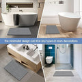 VEELOIM Stone Bath Mat Diatomaceous Earth Shower Mat Non-Slip Super Absorbent Diatomite Stone Bath Mats for Bathroom Floor Quick Drying Natural Easy to Clean(23.6''×15.4