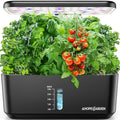 Indoor Garden Hydroponics Growing System: 10 Pods Kit with LED | Plant Germination Kit Herb Vegetable Growth Lamp Countertop, Hydroponic Planter Grower Harvest Lettuce for Healthy Home Cooks|B0B6BB4TVC