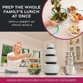FineDine Stainless Steel Mixing Bowls Set, 6-Piece Metal Bowls | Stainless steel bowls, nesting design saves space, dishwasher safe, prep bowls, baking bowls, cooking bowls|B01HTYH8YA