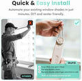 Roller SmartShade Driver, Remote Control & WiFi Dongle | Automate Existing Blinds, Beaded Window Shade Compatible Up to 4x5ft, Rechargeable Battery, Hands Free Voice Control|B0FRZH12K5