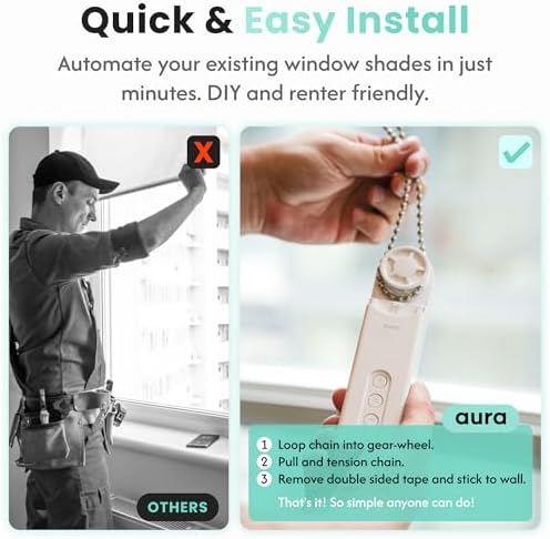 Roller SmartShade Driver, Remote Control & WiFi Dongle | Automate Existing Blinds, Beaded Window Shade Compatible Up to 4x5ft, Rechargeable Battery, Hands Free Voice Control|B0FRZH12K5