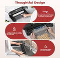 Vacuum Sealer Machine, 230W 95KPa Food Sealer Built-in Cutter & Bag Storage | Upgraded 10-in-1, Double Heat Seal for Dry & Moist Food, Easy-Lock Handle, Vacuum Hose, Includes 1 Roll + 10 Pre-cut Bags|B0H1CR8WDQ