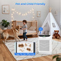 Air Purifiers for Home Large Room Up to 3000 Ft² with Washable Filters,AKEELIA HEPA Double-Sided Air Purifier with PM2.5 Air Quality Sensor, Aroma,15dB Sleep Mode, Air Cleaner for Pets Bedroom,White|B0GKFKCFPH