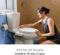 TUSHY Classic 3.0 Bidet Toilet Seat Attachment, Brushed Nickel | Non-Electric, Self Cleaning Water Sprayer, Adjustable Pressure Nozzle, Angle Control, Easy Home Installation|B08VS11Z1N