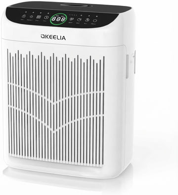 AKEELIA Double-Sided HEPA Air Purifier for Large Rooms up to 3000 Sq Ft